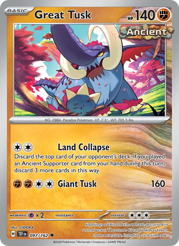 Great Tusk, Temporal Forces Nº 097