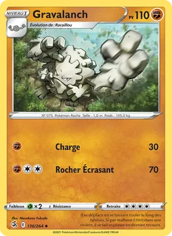 Gravalanch, Poing de Fusion Nº 136 Normal