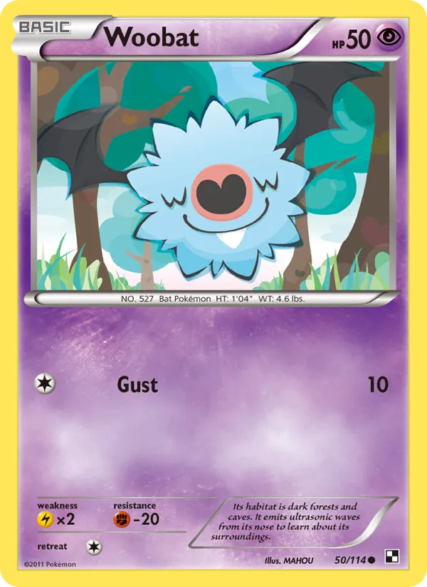Woobat, Black & White No. 50