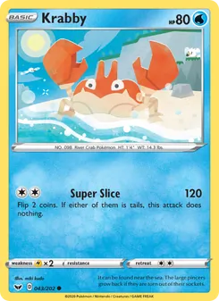 Krabby, Sword & Shield No. 43 Normal