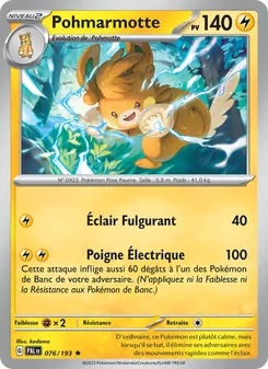 Pohmarmotte, Évolutions à Paldea Nº 076 Holo