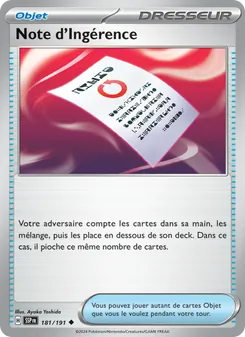 Note d'Ingérence, Étincelles Déferlantes No. 181 Normal