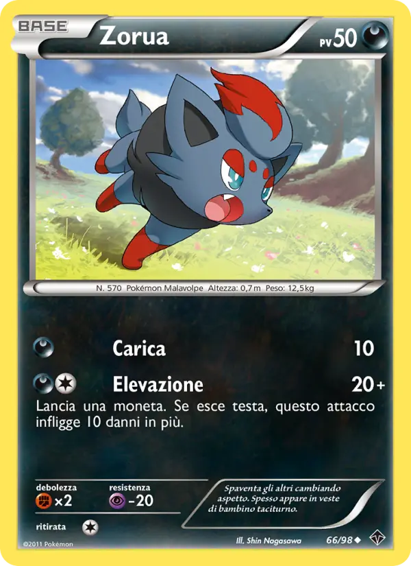 Zorua, Nuove Forze Nº 66