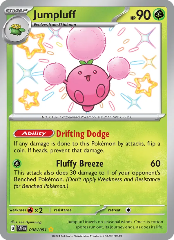 Jumpluff, Paldean Fates No. 098