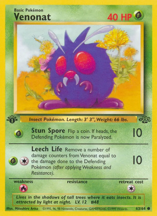 Venonat, Jungle Nº 63