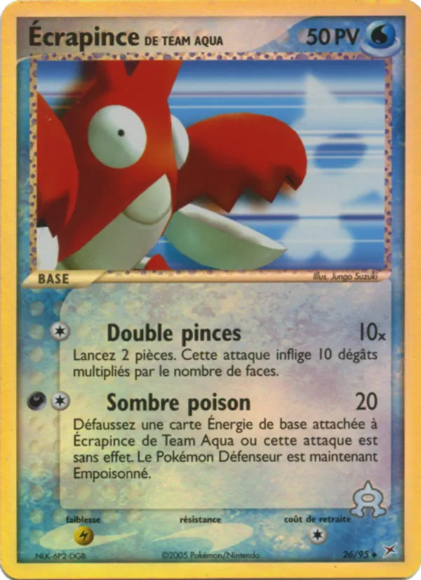 Écrapince de Team Aqua, EX Team Magma vs Team Aqua Nº 26