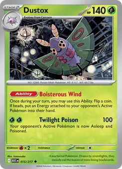 Dustox, Ascended Heroes No. 015 Normal