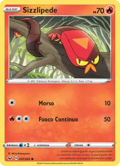 Sizzlipede, Spada e Scudo No. 37 Normal