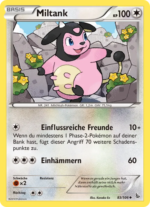 Miltank, Flammenmeer No. 83