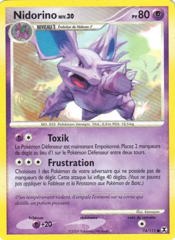 Nidorino Niv. 30, Rivaux Émergeants Nº 74
