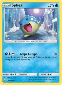 Spheal, Eclipse Cósmico No. 50 Normal