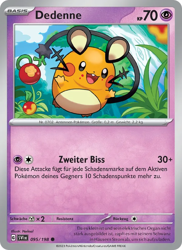 Dedenne, Karmesin & Purpur No. 095