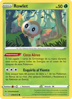 Rowlet, Destinos Brillantes No. 6 Normal