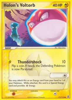 Holon's Voltorb, Delta Species Nº 71 Normal