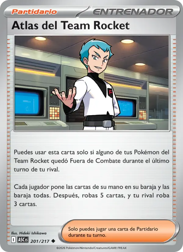 Atlas del Team Rocket, Héroes Ascendentes Nº 201