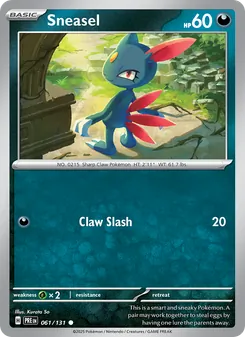 Sneasel, Prismatic Evolutions Nº 061 Normal