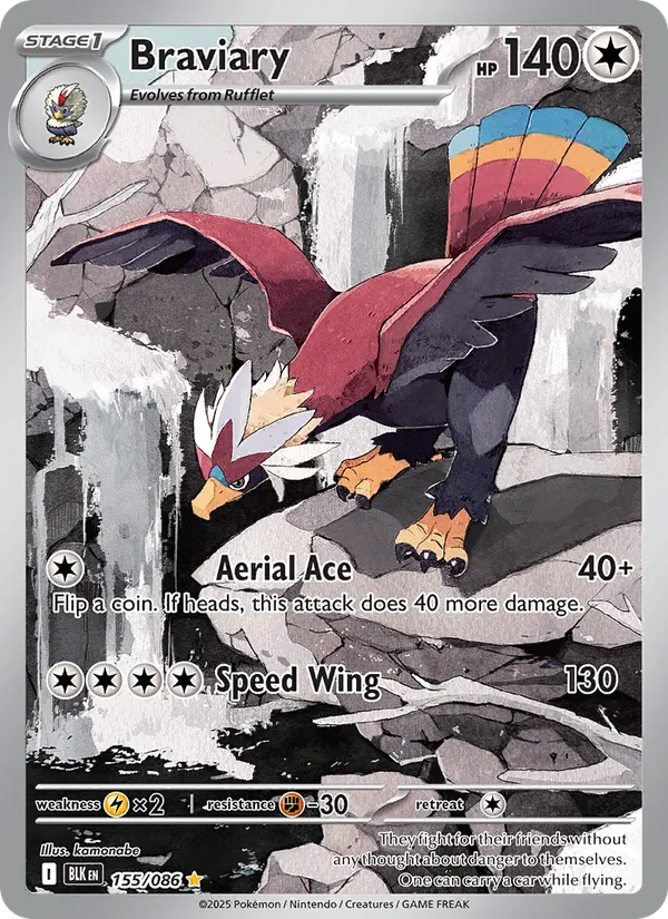 Braviary, Black Bolt No. 155