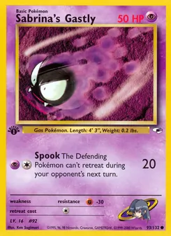 Sabrina's Gastly, Gym Heroes Nº 93 Normal