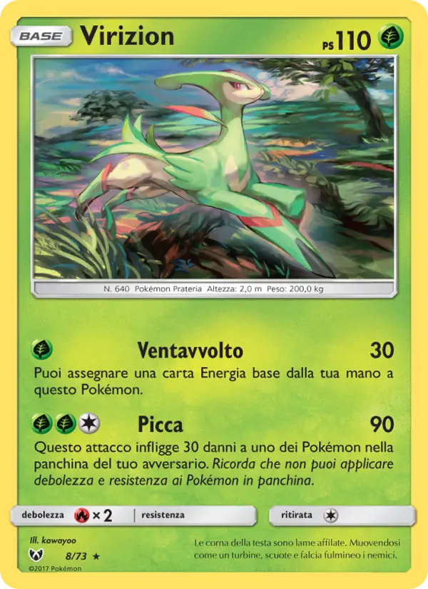 Virizion, Leggende Iridescenti No. 8