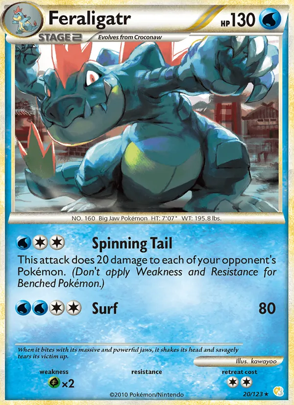Feraligatr, HeartGold SoulSilver Nº 20