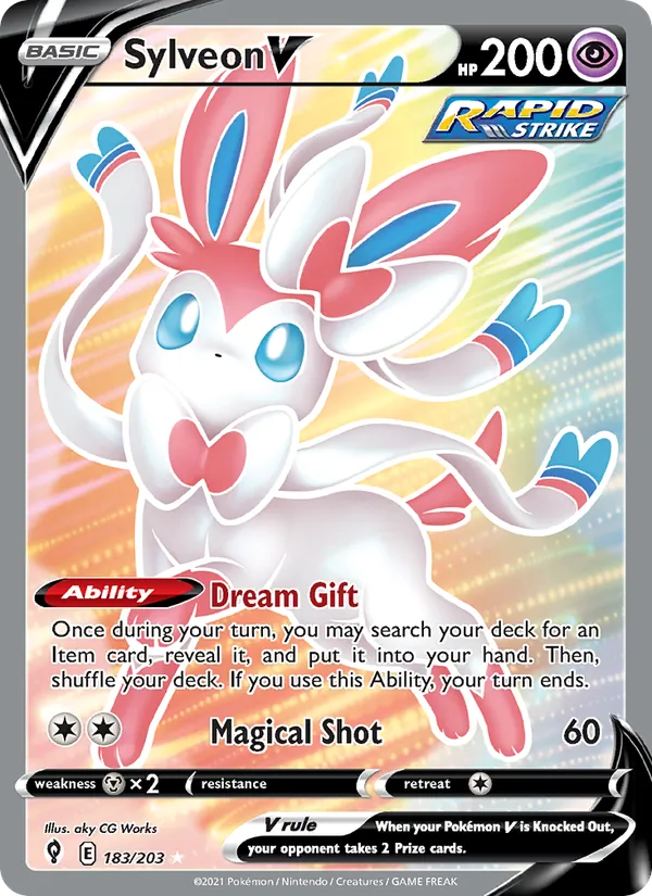 Sylveon V, Evolving Skies No. 183