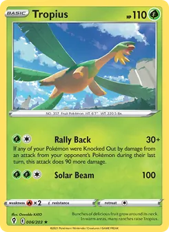 Tropius, Evolving Skies No. 6