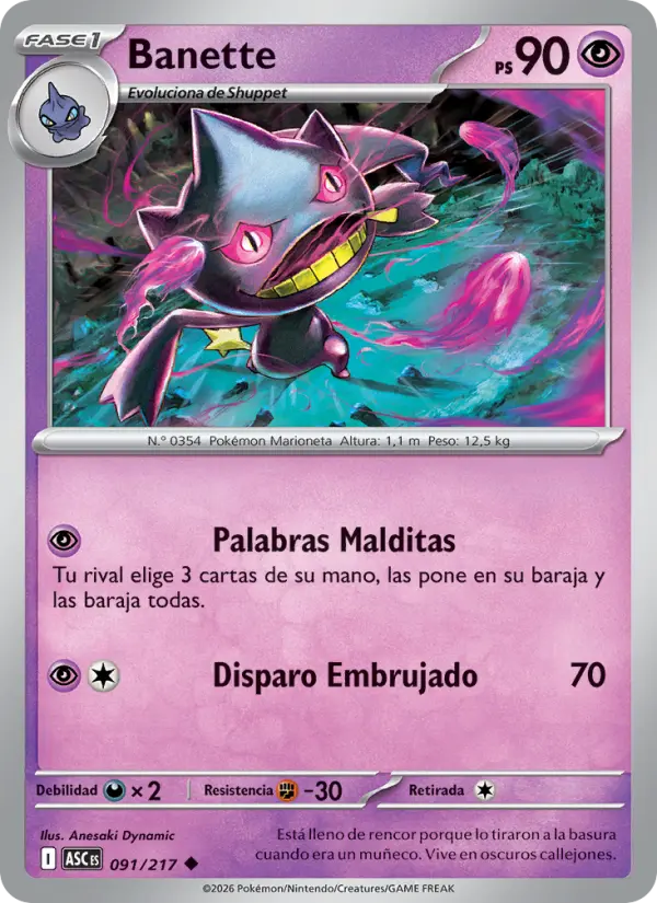 Banette, Héroes Ascendentes No. 091