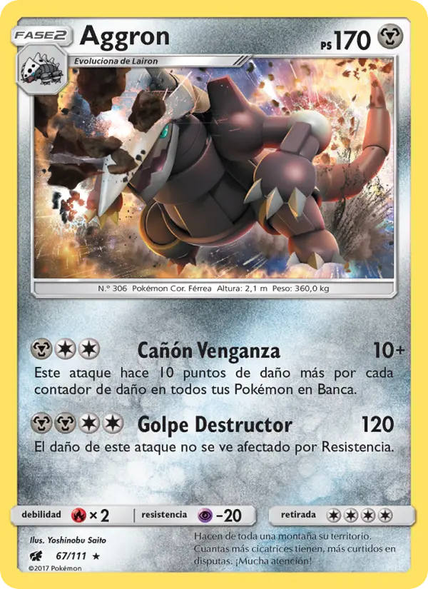 Aggron, Invasión Carmesí Nº 67