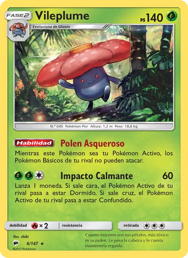 Vileplume, Sombras Ardientes No. 6