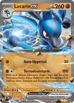 Lucario-ex, Prismatische Entwicklungen Nº 051 Holo