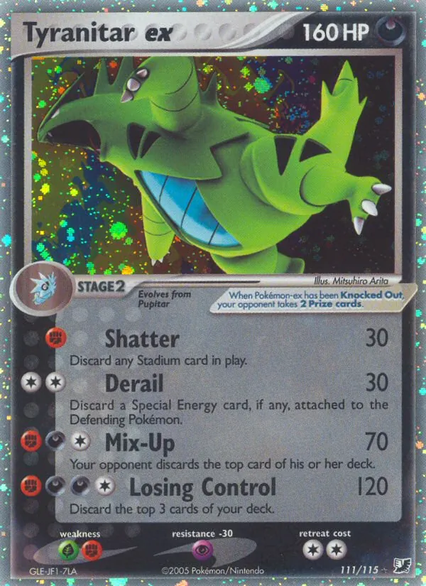 Tyranitar ex, Unseen Forces No. 111
