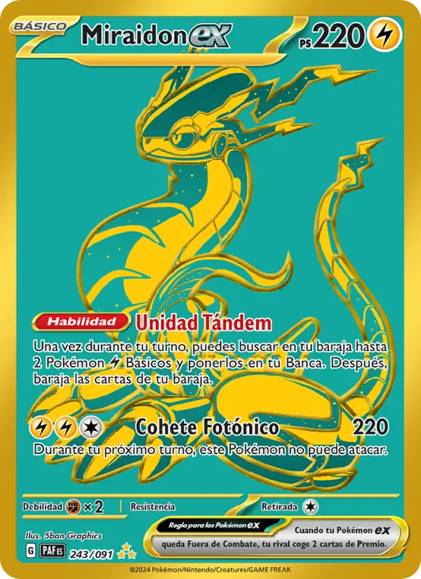 Miraidon ex, Destinos de Paldea Nº 243