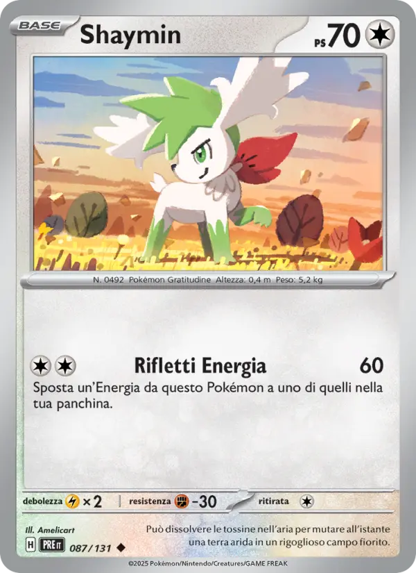 Shaymin, Evoluzioni Prismatiche Nº 087