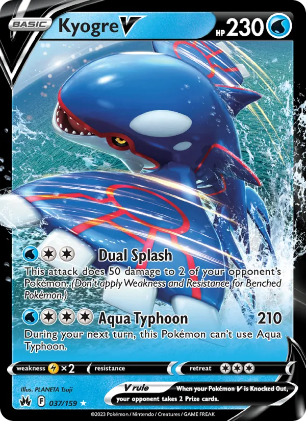 Kyogre V, Crown Zenith No. 037