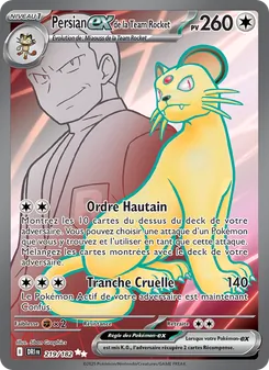 Persian-ex de la Team Rocket, Rivalités Destinées Nº 219 Holo