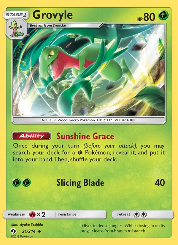 Grovyle, Lost Thunder Nº 21