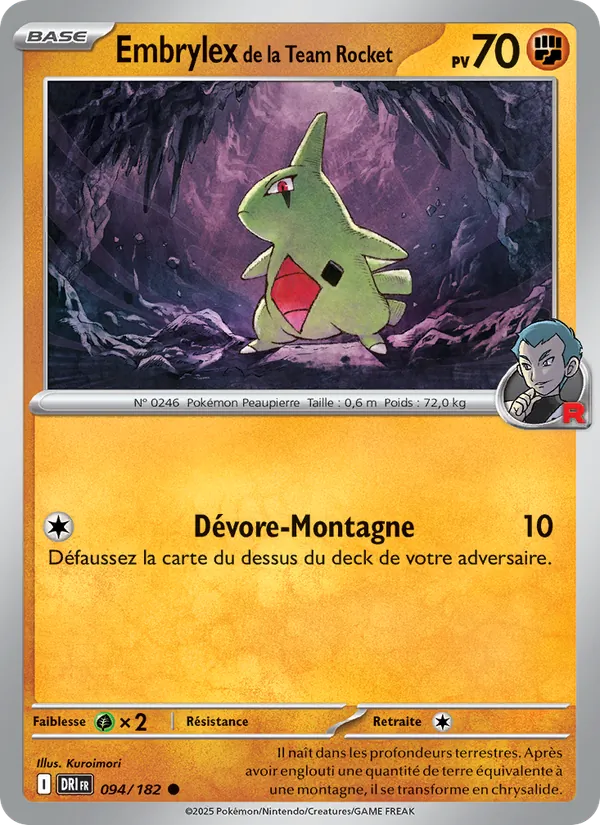 Embrylex de la Team Rocket, Rivalités Destinées No. 094