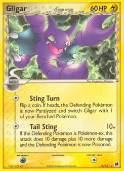 Gligar δ, Dragon Frontiers No. 16 Normal