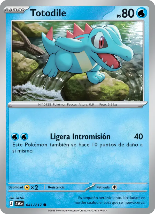 Totodile, Héroes Ascendentes Nº 041