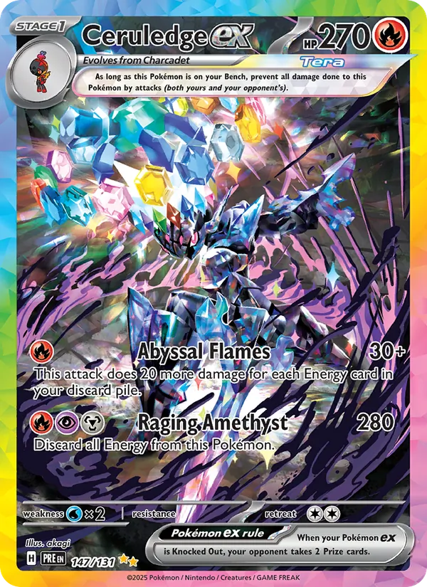 Ceruledge ex, Prismatic Evolutions No. 147