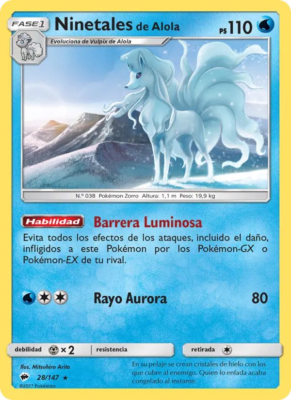 Ninetales de Alola, Sombras Ardientes Nº 28