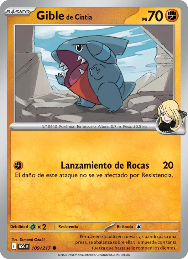 Gible de Cintia, Héroes Ascendentes No. 109