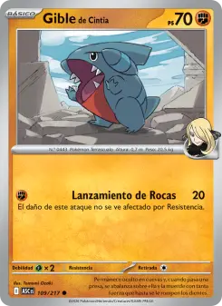 Gible de Cintia, Héroes Ascendentes No. 109 Normal