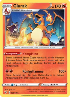 Glurak, Farbenschock Nº 25 Normal