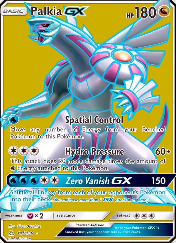 Palkia GX, Ultra Prism Nº 147