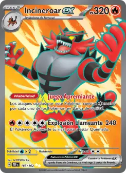 Incineroar ex, Fuerzas Temporales No. 187 Holo
