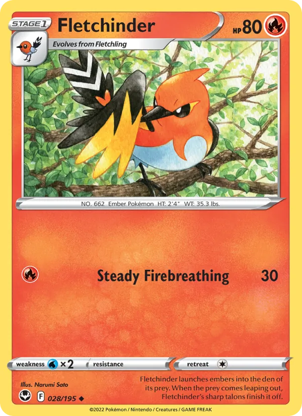 Fletchinder, Silver Tempest Nº 028