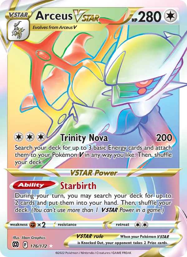 Arceus VSTAR, Brilliant Stars No. 176