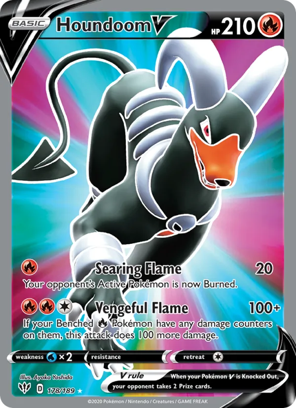 Houndoom V, Darkness Ablaze No. 178