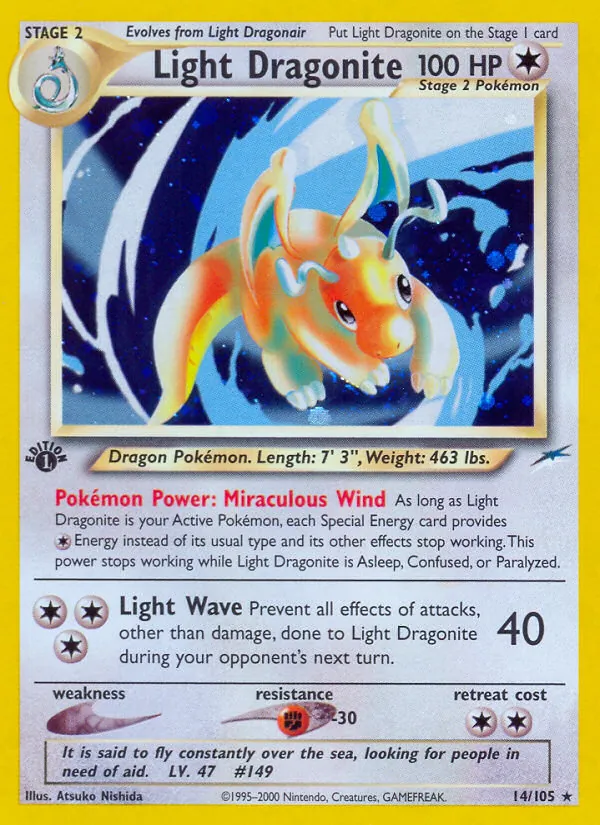 Light Dragonite, Neo Destiny Nº 14